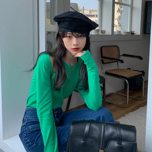 オフショルダーカットソー 肩見せデザイン S1744