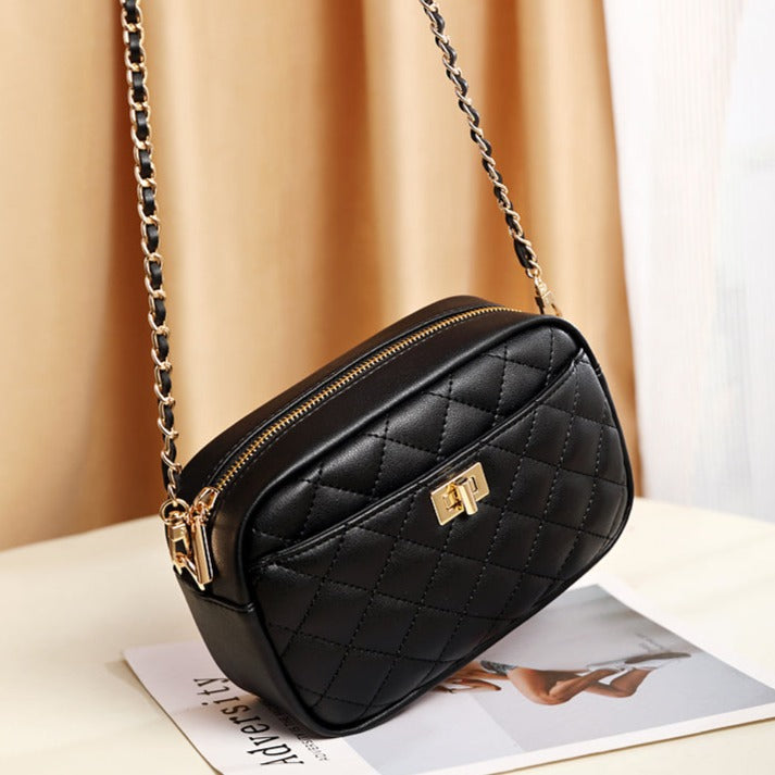 2wayキルティングカメラバッグ♡大人可愛いチェーン付き S2490