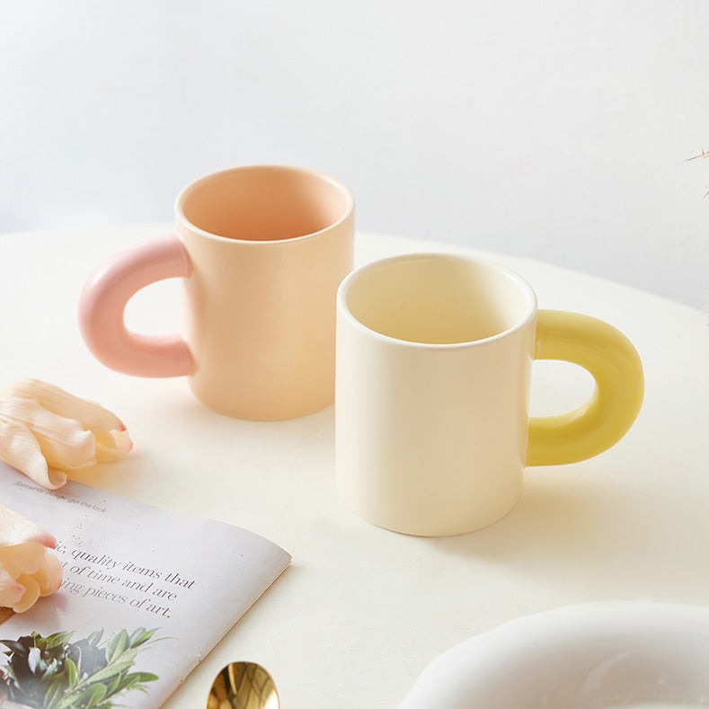 ぽってりマグカップ♡韓国風ハンドメイドでおうちカフェを可愛く S2069