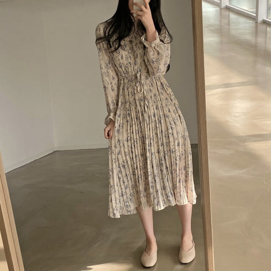 フリルカラー花柄ワンピース♡大人可愛いデザイン S1655