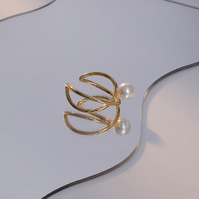 パール2WAYリングカフ♡大人可愛いアクセ S2542