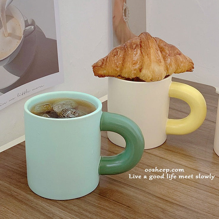 ぽってりマグカップ♡韓国風ハンドメイドでおうちカフェを可愛く S2069