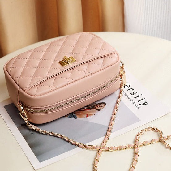 2wayキルティングカメラバッグ♡大人可愛いチェーン付き S2490