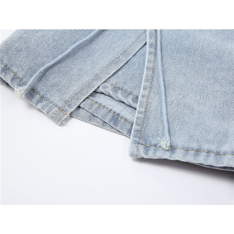 リボン付きデニムミニスカート♡ S2364