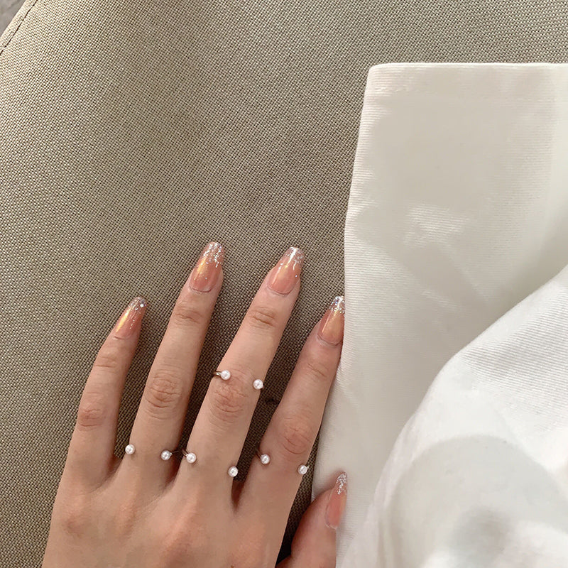 パールオープンリングセット 重ねづけで可愛い♡ S2118