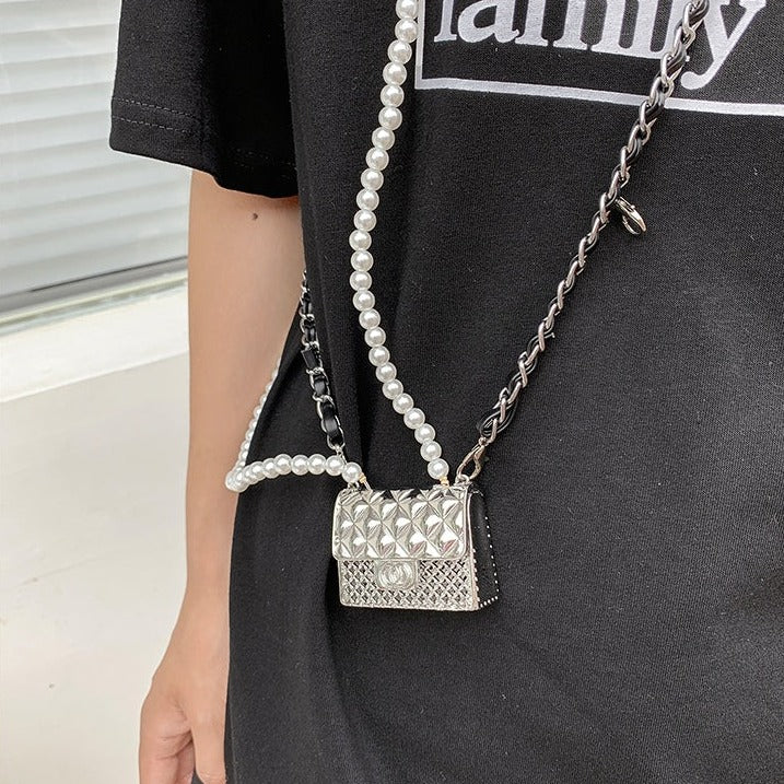 ダブルチェーンミニリップポーチ♡アクセサリー感覚で S1001