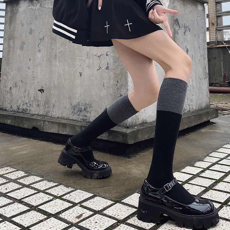 バイカラーソックス 22.5-25.0cm S2126