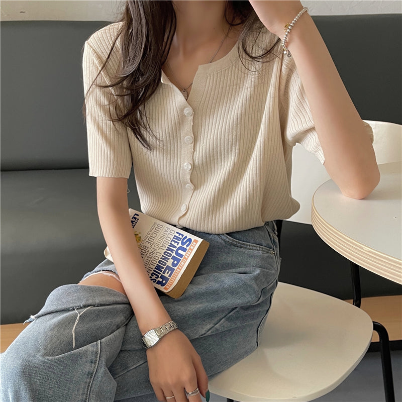 【9色】シンプルワイドリブTシャツ S1680