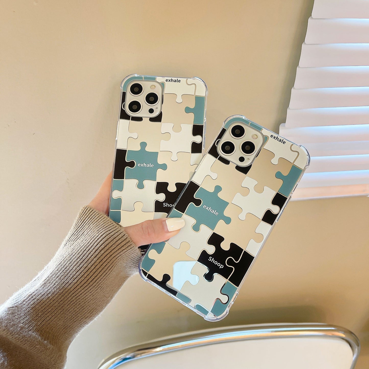 韓国発パズルミラーiPhoneケース♡個性的でかわいい S2520
