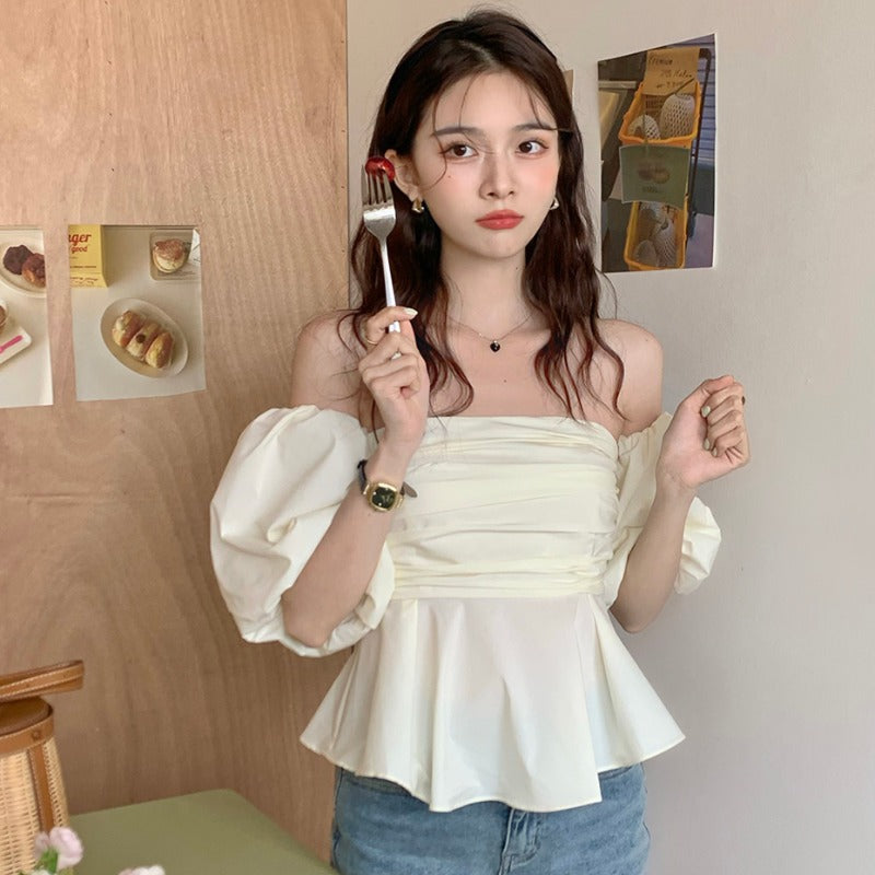 パフスリーブオフショル♡夏デイリートップス S1860