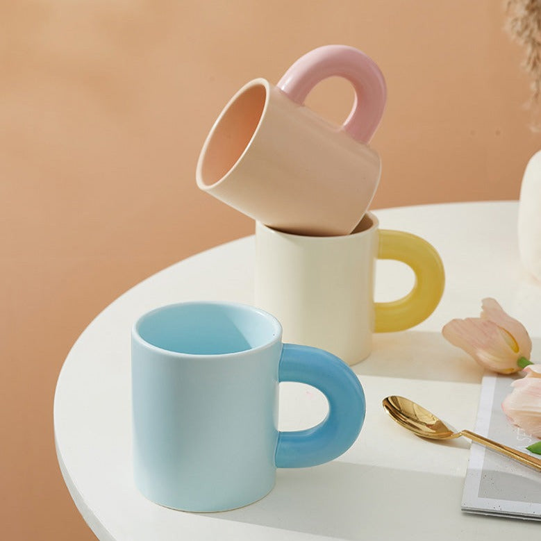 ぽってりマグカップ♡韓国風ハンドメイドでおうちカフェを可愛く S2069