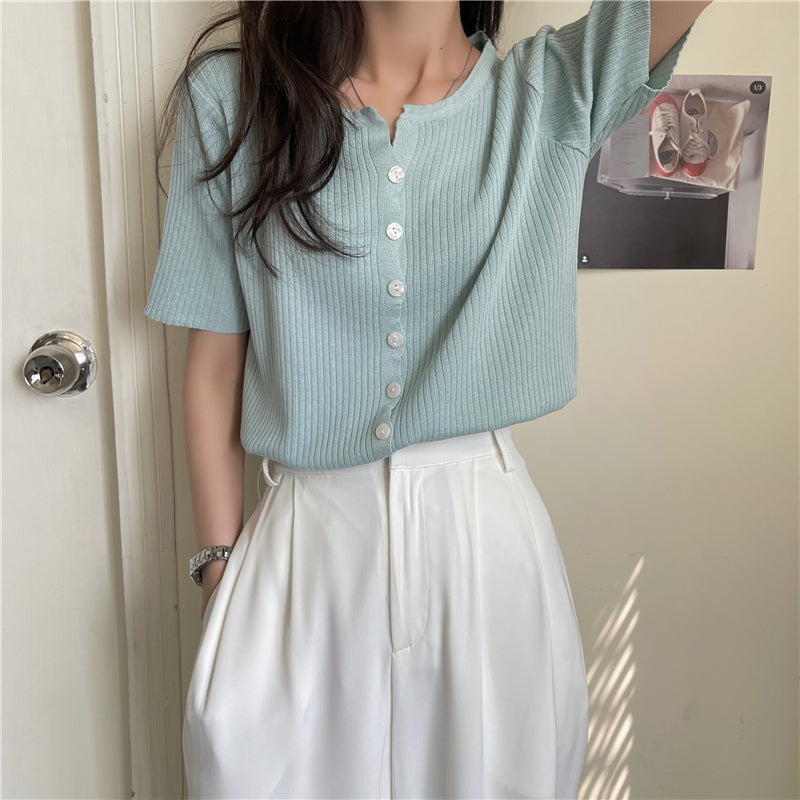 【9色】シンプルワイドリブTシャツ S1680