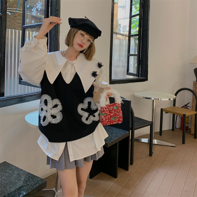 モノトーン ブラウスセット【単品販売】大人可愛いコーデに♡ S1695