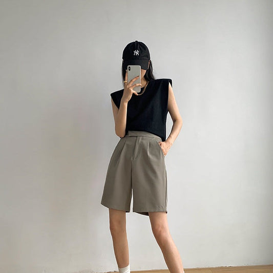 パワーショルダーカットソー♡トレンド肩デザイン S1879