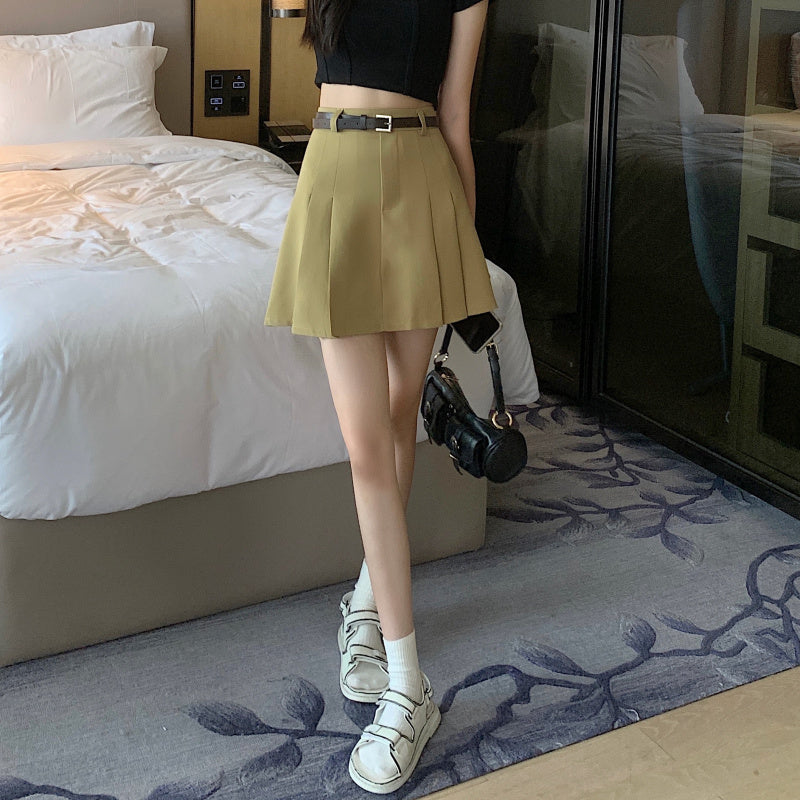 カレッジ風イレギュラーAラインスカート♡脚長効果で大人可愛い S1872