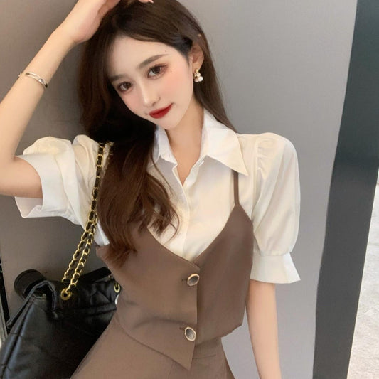 アシメキャミセットアップ♡大人可愛いデザイン S1628