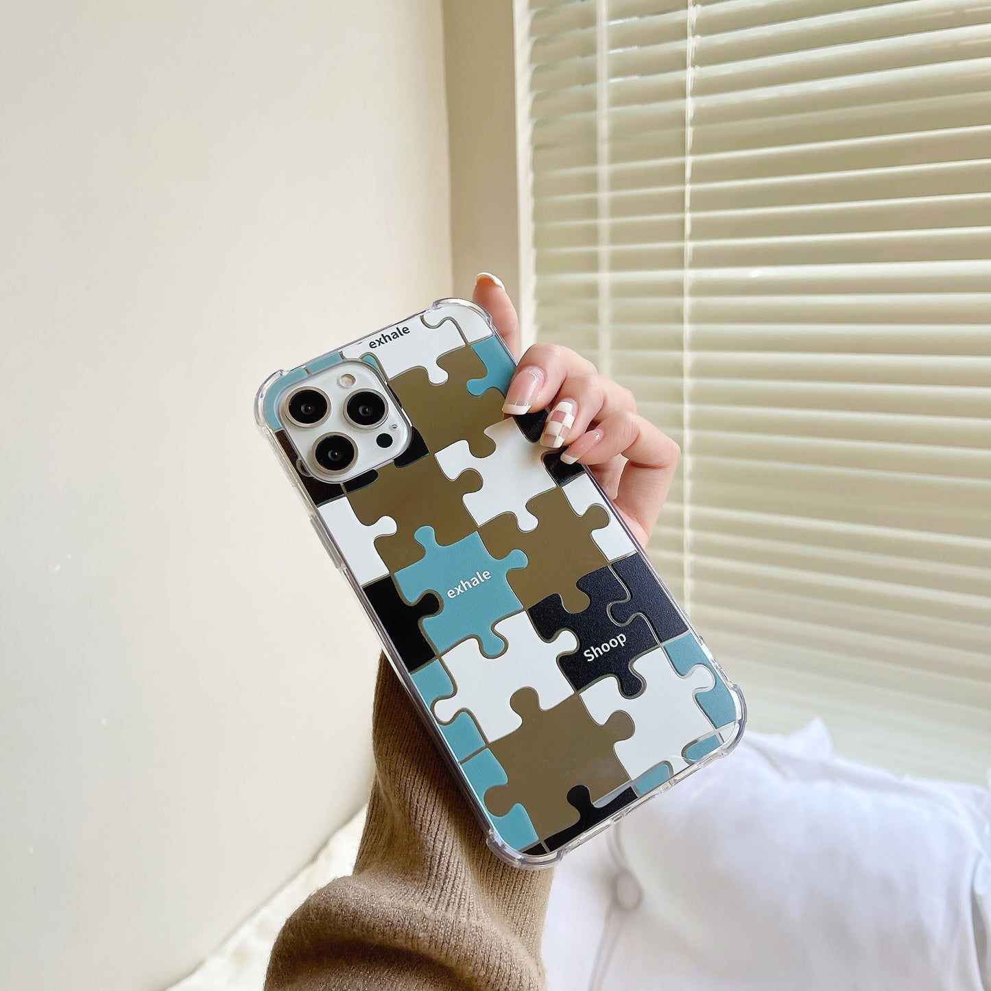 韓国発パズルミラーiPhoneケース♡個性的でかわいい S2520