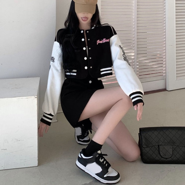 ユニフォーム風ショートセットアップ♡カワイイ制服ルック S2486