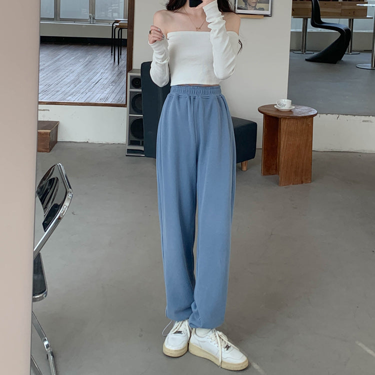 スポーティモップパンツ♡脚長効果でリラックスシルエット S2290