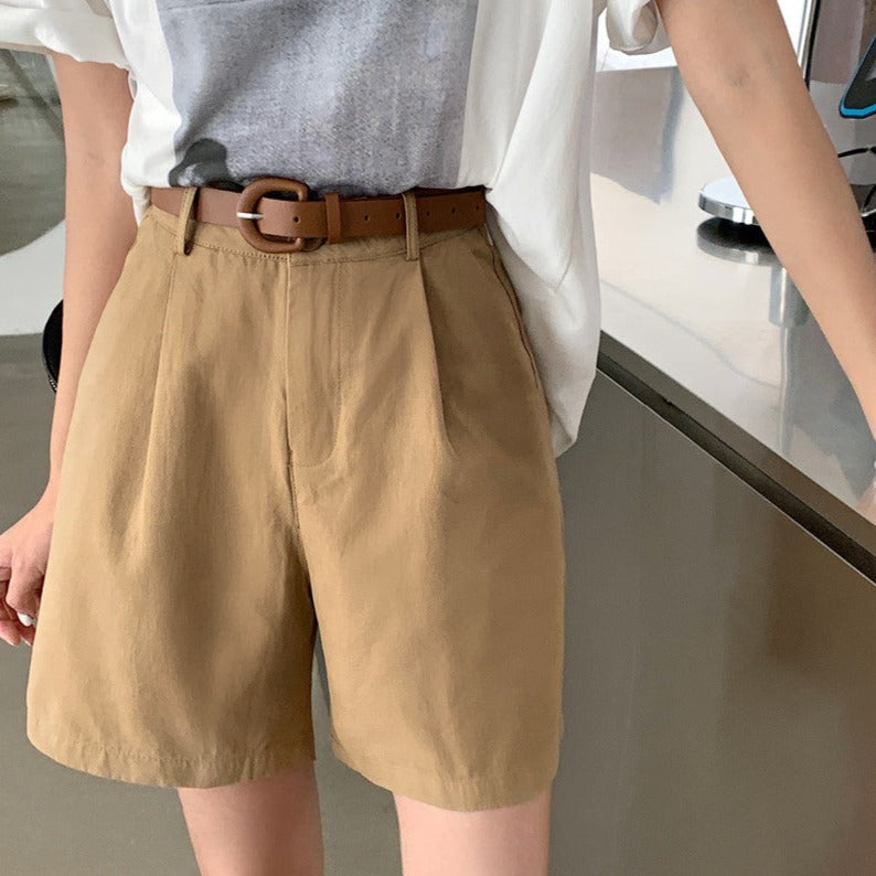 ベルト付きハイウェストハーフパンツ♡ S2313