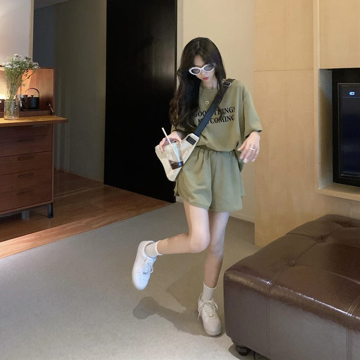 ゆるかわ♡オーバーサイズロゴTセットアップ S1854