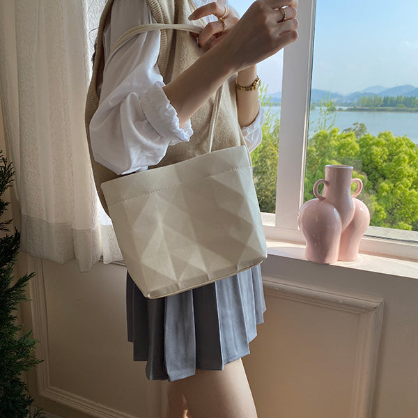菱柄バケットバッグ♡大人可愛いデザイン S2081