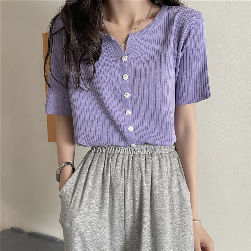 【9色】シンプルワイドリブTシャツ S1680
