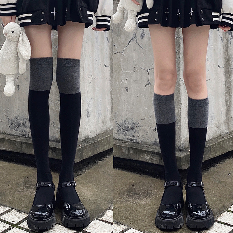 バイカラーソックス 22.5-25.0cm S2126