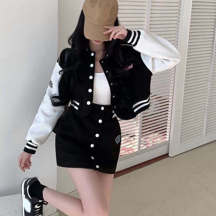 ユニフォーム風ショートセットアップ♡カワイイ制服ルック S2486