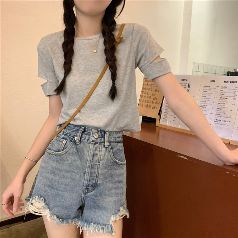 カットスリーブTシャツ♡涼しげでこなれ感抜群 S1869