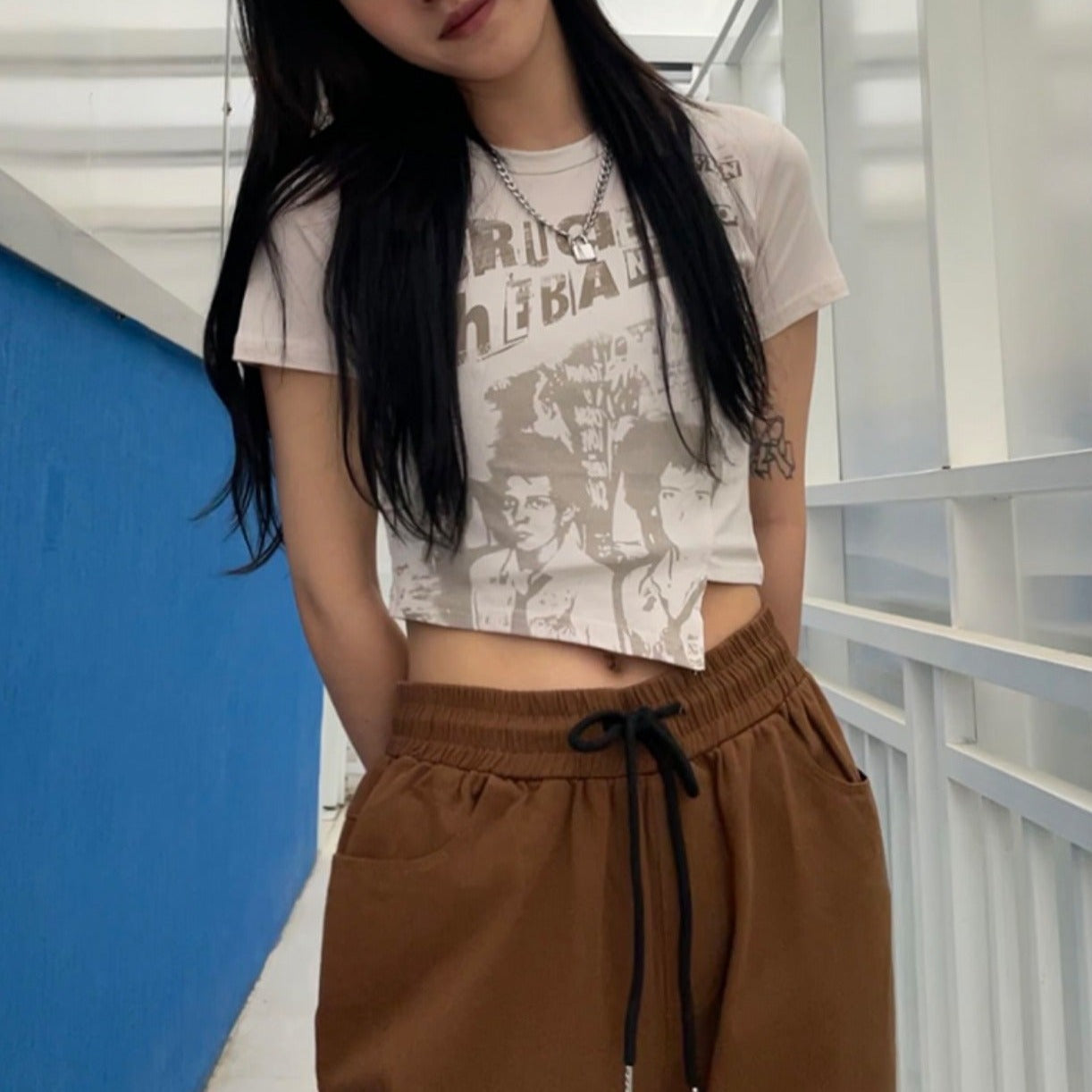イレヘムデシャツ♡アシメデザイン半袖Tシャツ S1880