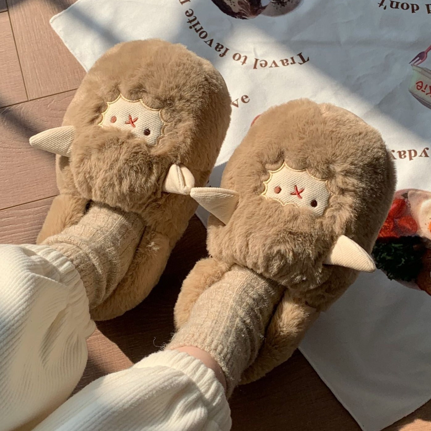 ひつじのふわもこルームシューズ♡ S2029
