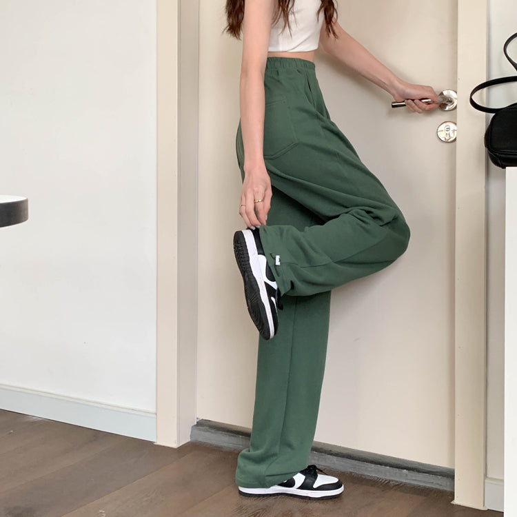 スポーティモップパンツ♡脚長効果でリラックスシルエット S2290