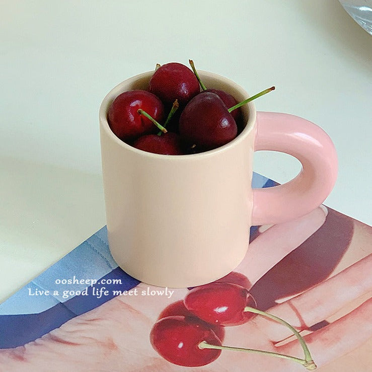 ぽってりマグカップ♡韓国風ハンドメイドでおうちカフェを可愛く S2069