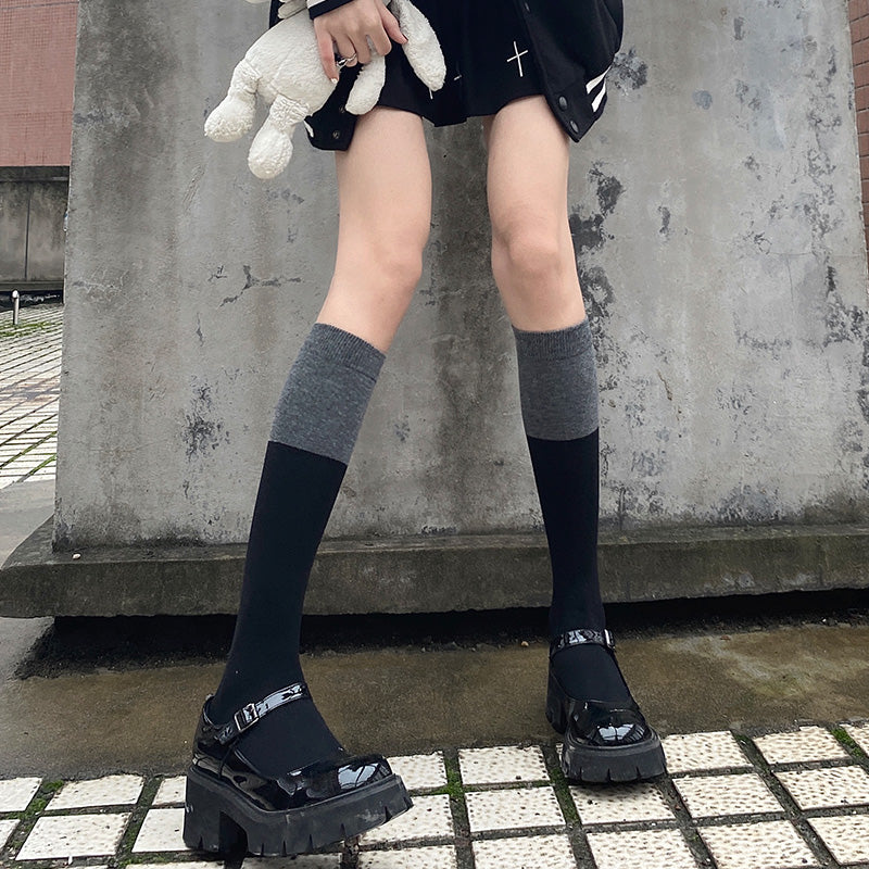 バイカラーソックス 22.5-25.0cm S2126