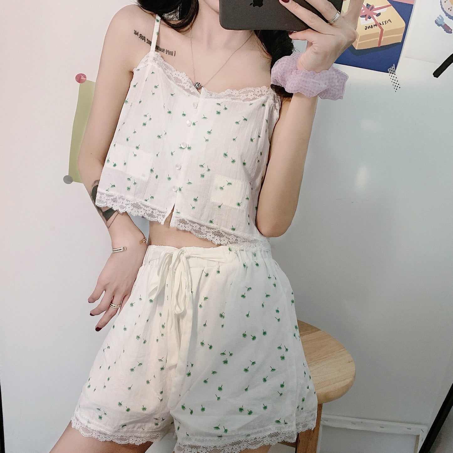かわいいキャミルームウェア♡着心地抜群のルームコーデ S2433