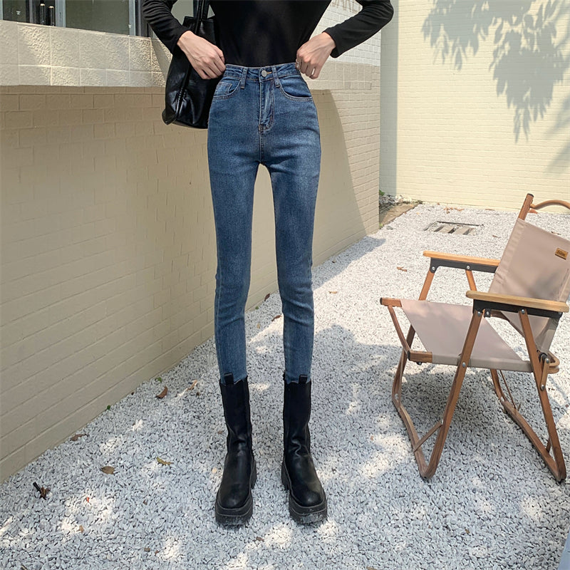 スキニーデニムパンツ♡ハイウエストでスタイルアップ S2489