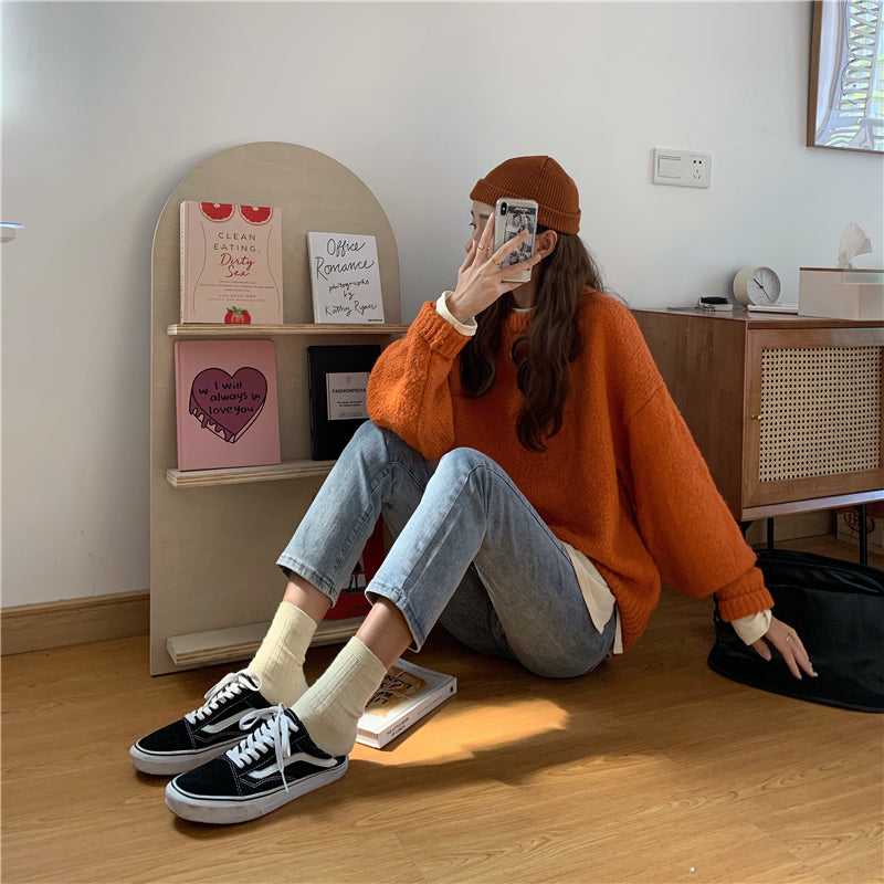 ハイウエストストレートデニムパンツ♡すっきり美脚シルエット S2523