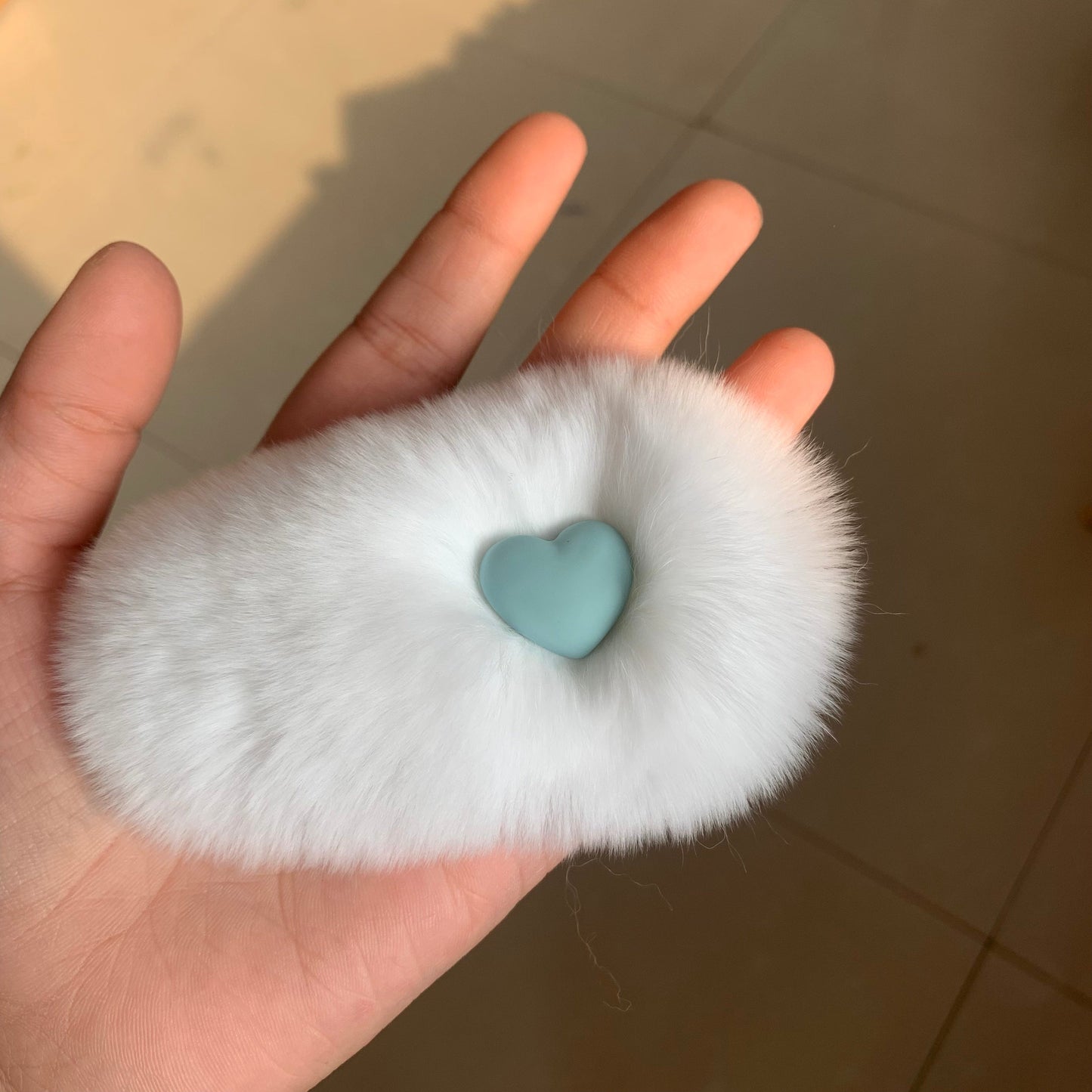 ふわふわハートのヘアクリップ♡大人可愛いアクセサリー S1124