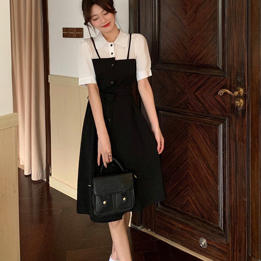 アシンメトリー×レイヤード風ワンピース S1634