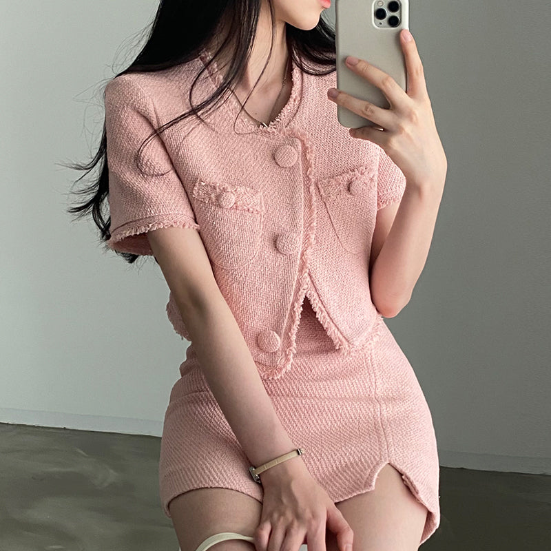 大人可愛いツイードセットアップ♡ S1835