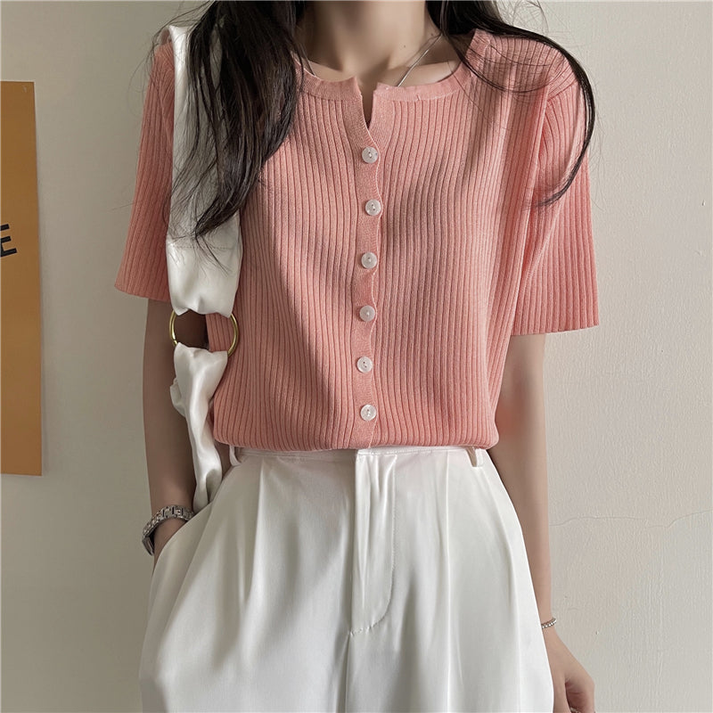 【9色】シンプルワイドリブTシャツ S1680