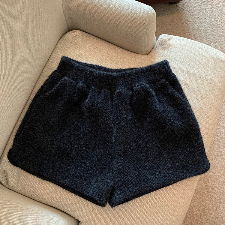 ニットショートパンツ ワンサイズ ゴムウエストで着脱楽々 S1078