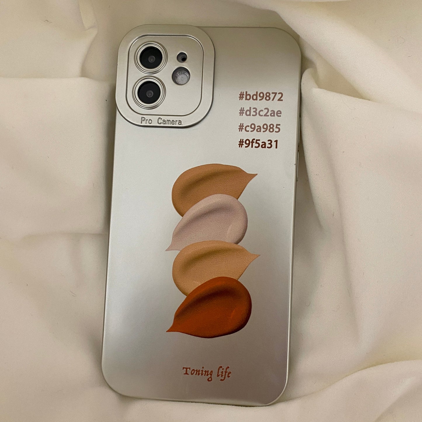 アルミ風マットiPhoneケース♡トレンド可愛い S2510