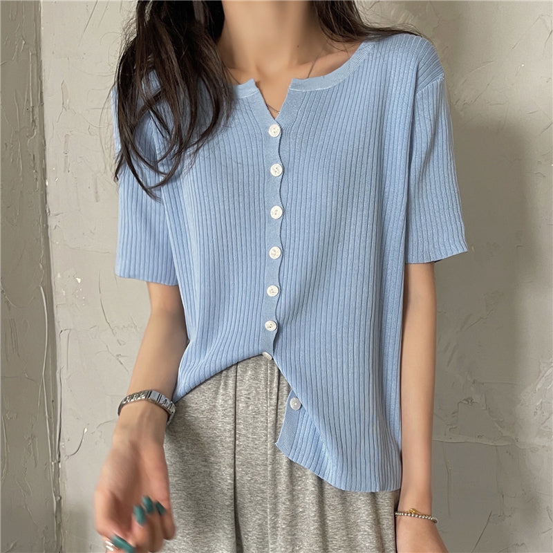 【9色】シンプルワイドリブTシャツ S1680