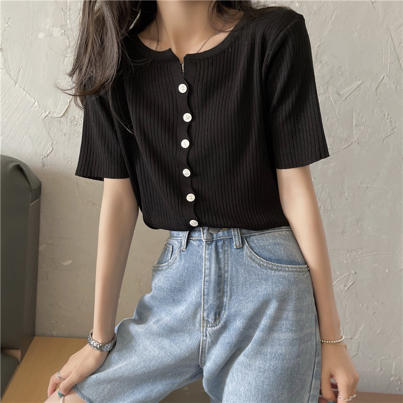 【9色】シンプルワイドリブTシャツ S1680