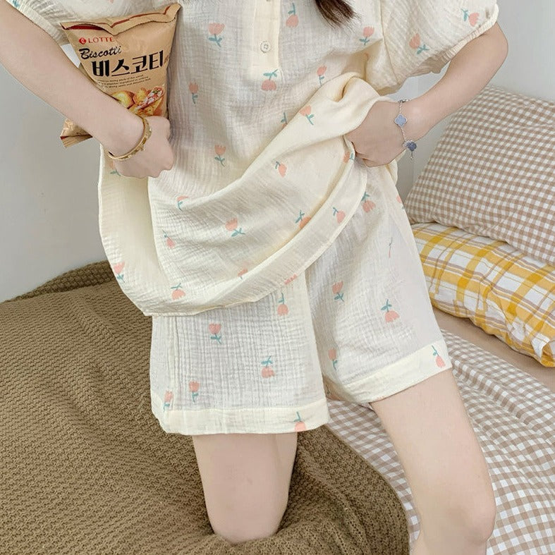 レトロチューリップルームウェア♡ゆるかわ部屋着 S2182