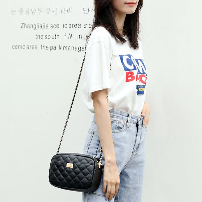 2wayキルティングカメラバッグ♡大人可愛いチェーン付き S2490