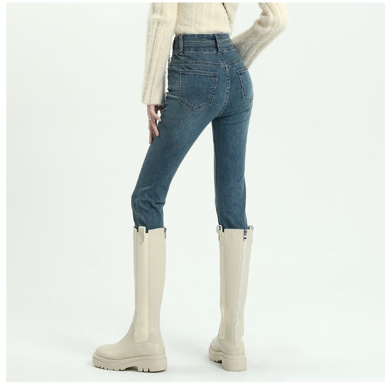 ハイウエストスキニーデニムパンツ♡スタイルアップ S2019