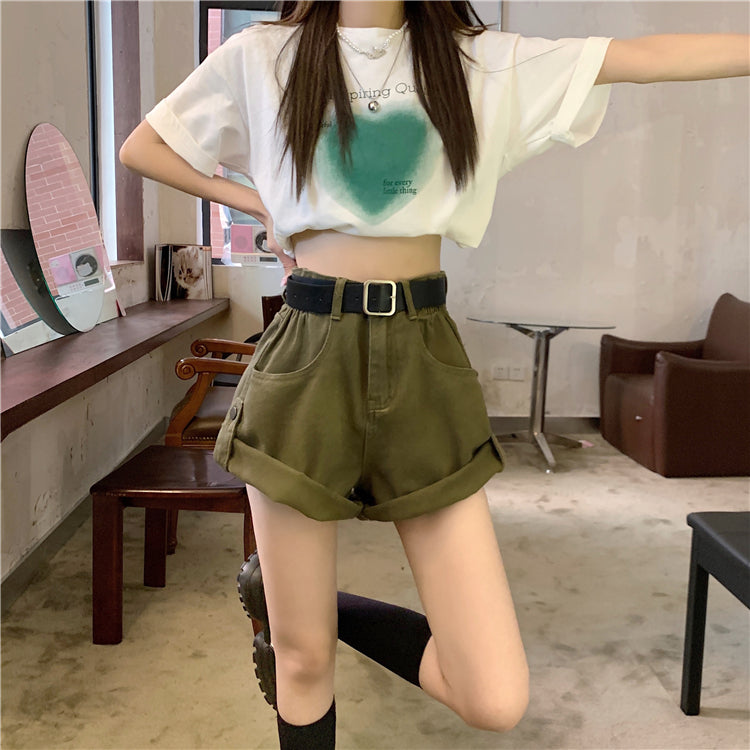 ワークショートパンツ♡今っぽいシルエットで美脚効果 S2280